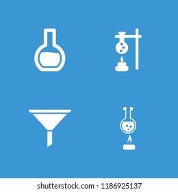 Fluid icon. collection of 4 fluid filled icons such as test tube. editable fluid icons for web and mobile.
