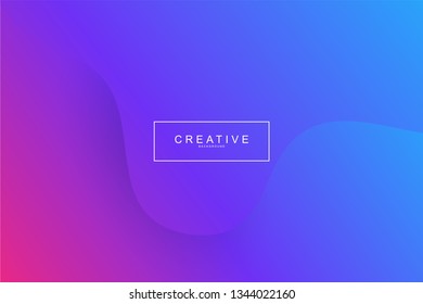Fluid landing page background with geometric form. Fluid, liquid, wavy, gradient, flowing, dynamic shape background. Trendy and modern background color. Cool banner design template in purple.