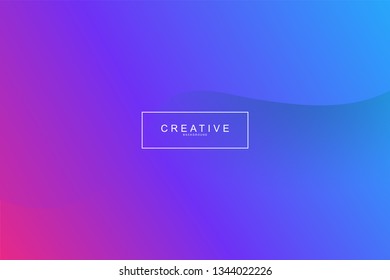 Fluid landing page background with geometric form. Fluid, liquid, wavy, gradient, flowing, dynamic shape background. Trendy and modern background color. Cool banner design template in purple.