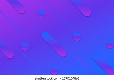 Fluid landing page background with geometric form. Fluid, liquid, wavy, gradient, flowing, dynamic shape background. Trendy and modern background color. Cool banner design template in purple.