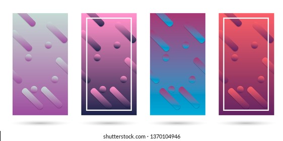 Fluid landing page background with geometric form. Fluid, liquid, wavy, gradient, flowing, dynamic shape background. Trendy and modern background color. Cool banner design template in purple.