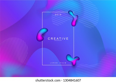 Fluid landing page background. Fluid, liquid, wavy, gradient, flowing, dynamic shape background. Trendy and modern background color. Cool banner design template.
