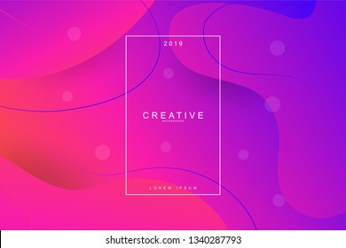 Fluid landing page background. Fluid, liquid, wavy, gradient, flowing, dynamic shape background. Trendy and modern background color. Cool horizontal banner design template.