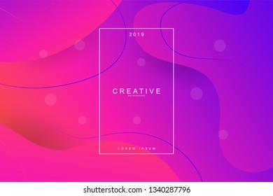 Fluid landing page background. Fluid, liquid, wavy, gradient, flowing, dynamic shape background. Trendy and modern background color. Cool horizontal banner design template.