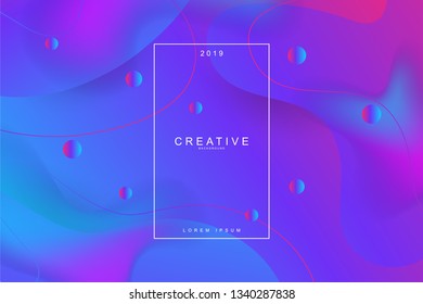 Fluid landing page background. Fluid, liquid, wavy, gradient, flowing, dynamic shape background. Trendy and modern background color. Cool horizontal banner design template.