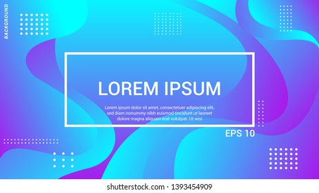 Fluid landing page background. Fluid, liquid, wavy, gradient, flowing, dynamic shape background. Trendy and modern background color. Cool banner design template
