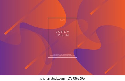 fondo de la página de aterrizaje de líquido. fondo fluido, líquido, ondulado, degradado, fluido, dinámico. color de fondo moderno y moderno. plantilla de diseño de banner genial. Pasos 10