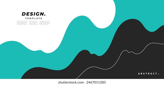 Fluid layer and lines background. Creative wavy backdrop copy space. For poster, banner, landing page, flyer, cover, catalog, or brochure.