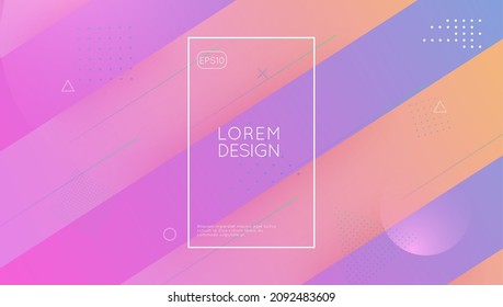 Fluid Layout. 3d Landing Page. Digital Cover. Commercial Magazine. Blue Graphic Poster. Flow Neon Shape. Trendy Frame. Minimal Website. Lilac Fluid Layout