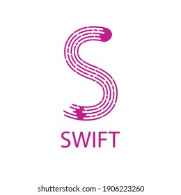Plantilla de diseño del logotipo de la carta de fluido