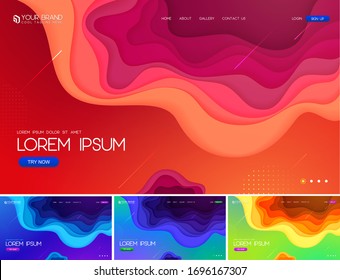 Fluid and liquid abstract background series. Applicable for web background, design element ,wall poster, landing page, wall paper, social media element, and others.