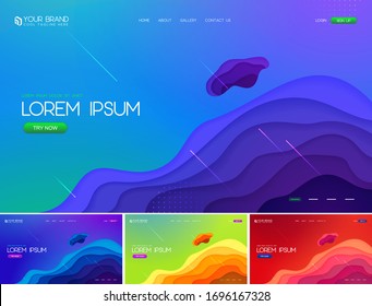 Fluid liquid abstract background series. Applicable for web background, design element ,wall poster, landing page, wall paper, social media element, and others.