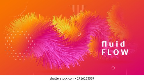 Fluid Liquid Art. Orange 3d Template. Gradient Wallpaper. Color Modern Shape. Geometric Movement. Bright Liquid Art. Neon Vibrant Design. Digital Creative Liquid Art. Flow Dynamic Pattern.
