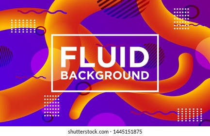Fluid Liquid Background Memphis Style Templates