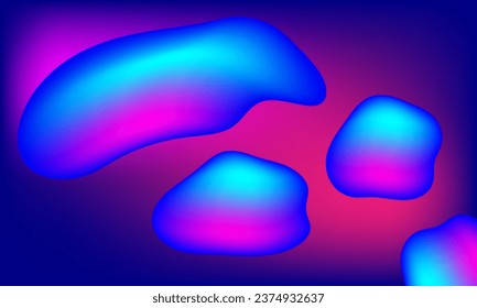 fondo abstracto de objeto 3d con curvas de onda rosa azul líquido fluido