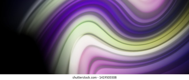 Líneas de onda de color líquido fluido, efecto luminoso colorido brillante, plantilla de composición abstracta. Patrón abstracto de tecnología geométrica. Concepto de movimiento y movimiento