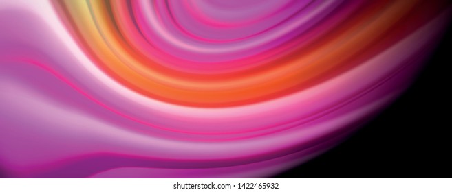Fluid liquid color wave lines, glowing colorful light effect, abstract composition template. Geometric technology abstract pattern. Movement and motion concept