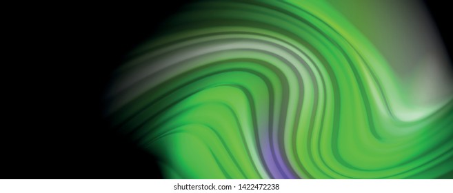 Fluid liquid color wave lines, glowing colorful light effect, abstract composition template. Geometric technology abstract pattern. Movement and motion concept