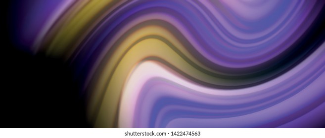 Líneas de onda de color líquido fluido, efecto luminoso colorido brillante, plantilla de composición abstracta. Patrón abstracto de tecnología geométrica. Concepto de movimiento y movimiento