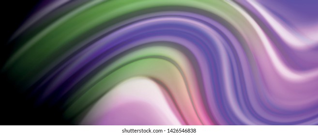 Fluid liquid color wave lines, glowing colorful light effect, abstract composition template. Geometric technology abstract pattern. Movement and motion concept