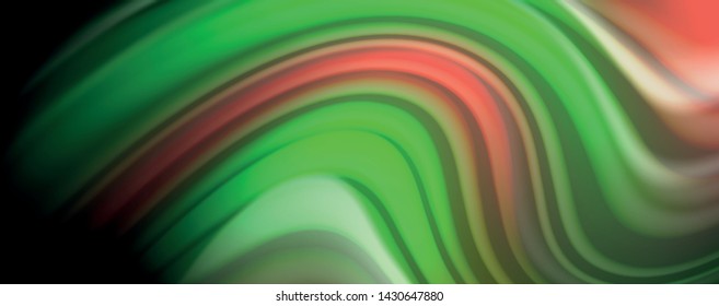 Líneas de onda de color líquido fluido, efecto luminoso colorido brillante, plantilla de composición abstracta. Patrón abstracto de tecnología geométrica. Concepto de movimiento y movimiento