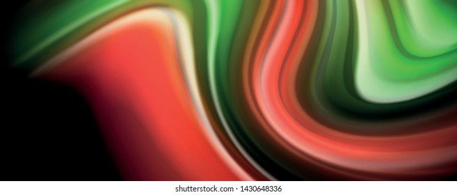 Líneas de onda de color líquido fluido, efecto luminoso colorido brillante, plantilla de composición abstracta. Patrón abstracto de tecnología geométrica. Concepto de movimiento y movimiento