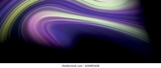 Fluid liquid color wave lines, glowing colorful light effect, abstract composition template. Geometric technology abstract pattern. Movement and motion concept