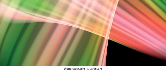 Líneas de onda de color líquido fluido, efecto luminoso colorido brillante, plantilla de composición abstracta. Patrón abstracto de tecnología geométrica. Concepto de movimiento y movimiento