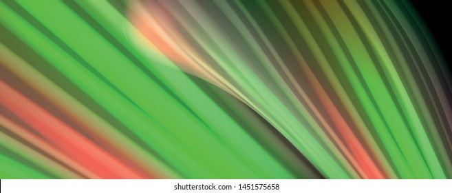 Fluid liquid color wave lines, glowing colorful light effect, abstract composition template. Geometric technology abstract pattern. Movement and motion concept