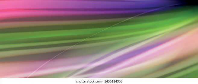 Flüssige Flüssig-Farb-Wellenlinien, leuchtender bunter Lichteffekt, abstrakte Kompositionsvorlage. Abstraktes Muster der geometrischen Technologie. Konzept Bewegung und Bewegung