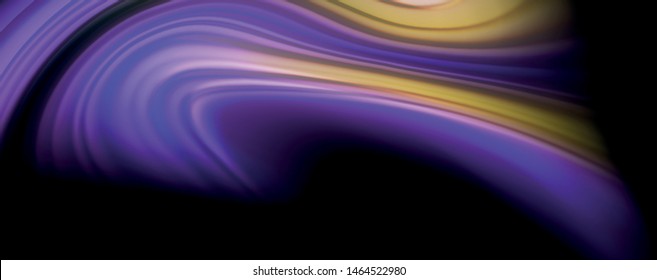 Fluid liquid color wave lines, glowing colorful light effect, abstract composition template. Geometric technology abstract pattern. Movement and motion concept