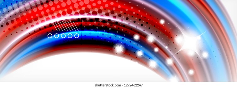 Colores líquidos fluidos fondo abstracto, fondo geométrico colorido - composición de fluidos vectores
