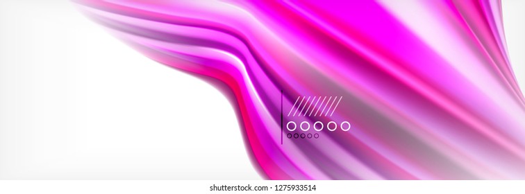 Abstrakter Hintergrund flüssiger Flüssigkeiten, bunter geometrischer Hintergrund - Zusammensetzung der flüssigen Formen, Vektorgrafik