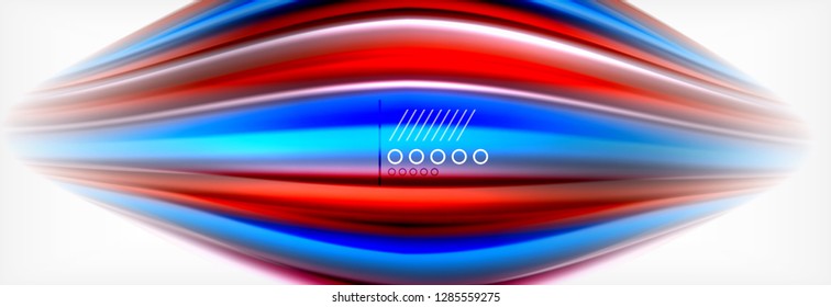 Colores líquidos fluidos fondo abstracto, fondo geométrico colorido - composición de fluidos vectores