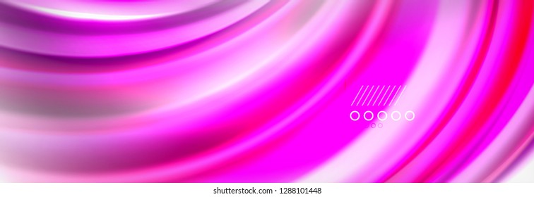 Fluid liquid colors abstract background, colorful geometric background - fluid shapes composition vector