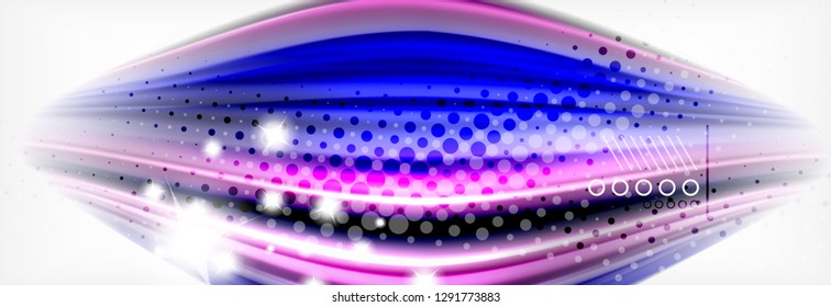 Fluid liquid colors abstract background, colorful geometric background - fluid shapes composition vector