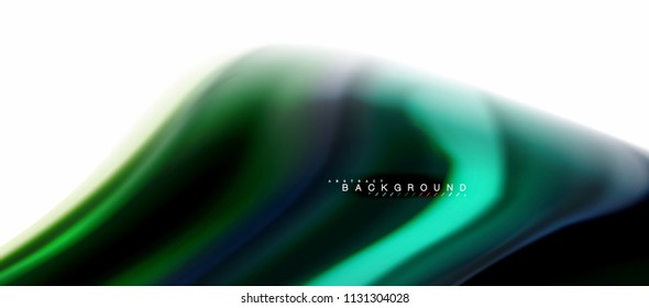 Fluid liquid mixing colors concept on light grey background, curve flow, trendy abstract layout template for business or technology presentation or web brochure cover, wallpaper. Vector illustration