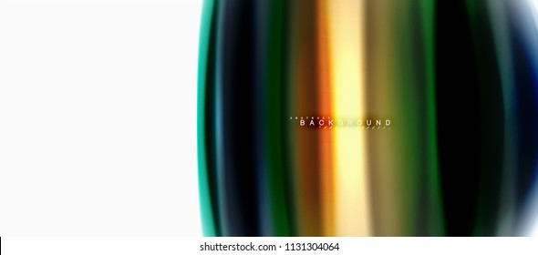 Concepto de mezcla fluida de colores en fondo gris claro, flujo de curvas, plantilla de diseño abstracto de moda para presentación de negocios o tecnología o portada de folletos web, fondo de pantalla. Ilustración del vector