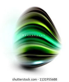 Fluid liquid mixing colors concept on light grey background, wave and swirl curve flow line, trendy abstract layout template for business presentation, app wallpaper banner, poster or wallpaper