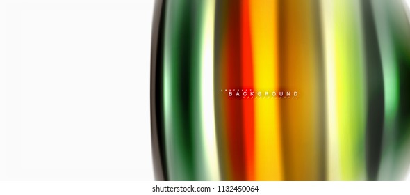Fluid liquid mixing colors concept on light grey background, curve flow, trendy abstract layout template for business or technology presentation or web brochure cover, wallpaper. Vector illustration