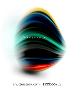 Fluid liquid mixing colors concept on light grey background, wave and swirl curve flow line, trendy abstract layout template for business presentation, app wallpaper banner, poster or wallpaper