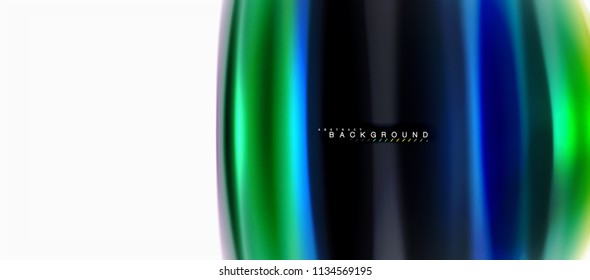 Fluid liquid mixing colors concept on light grey background, curve flow, trendy abstract layout template for business or technology presentation or web brochure cover, wallpaper. Vector illustration