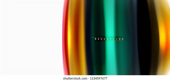 Concepto de mezcla fluida de colores en fondo gris claro, flujo de curvas, plantilla de diseño abstracto de moda para presentación de negocios o tecnología o portada de folletos web, fondo de pantalla. Ilustración del vector