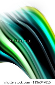 Fluid liquid mixing colors concept on light grey background, wave and swirl curve flow line, trendy abstract layout template for business presentation, app wallpaper banner, poster or wallpaper