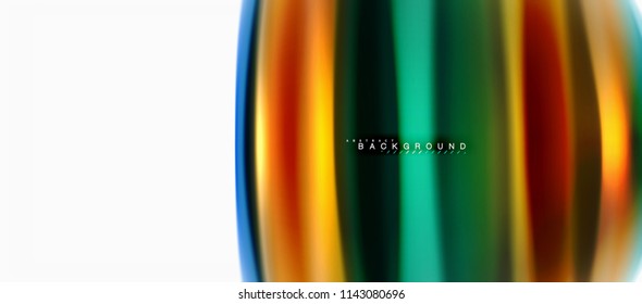 Fluid liquid mixing colors concept on light grey background, curve flow, trendy abstract layout template for business or technology presentation or web brochure cover, wallpaper. Vector illustration
