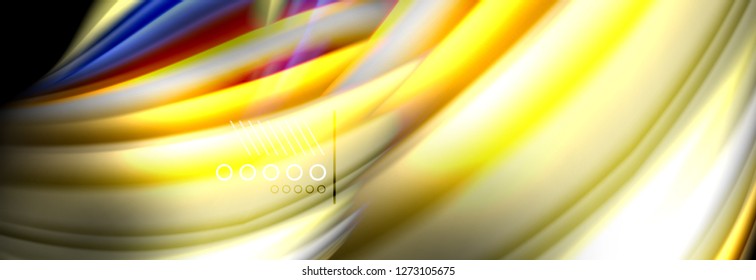 Fluid liquid wave pattern, vector background