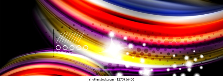 Fluid liquid wave pattern, vector background