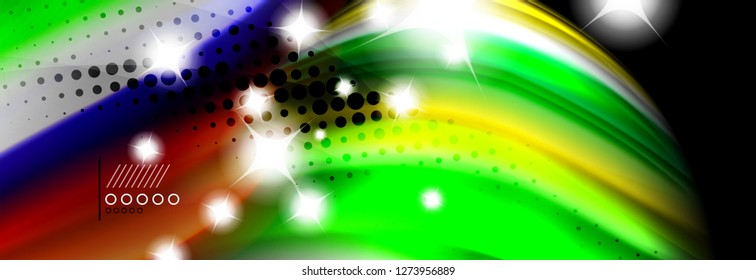Fluid liquid wave pattern, vector background