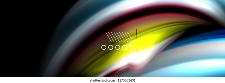 Fluid liquid wave pattern, vector background