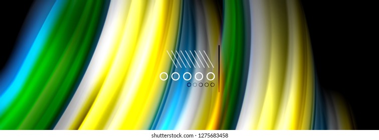 Fluid liquid wave pattern, vector background